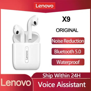 Lenovo X9 TWS Bluetooth Slúchadlá In-ear Touch Ovládania Herné Headset Športové Nepremokavé Bezdrôtové Bluetooth Slúchadlá HIFI Stereo