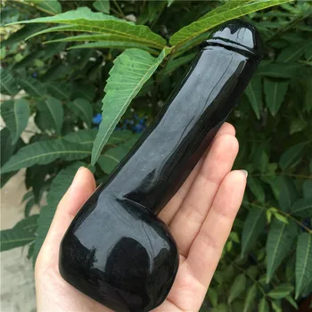 Prírodné Obsidian Kremeň Obrovský Umelý Penis