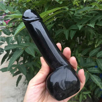 Prírodné Obsidian Kremeň Obrovský Umelý Penis