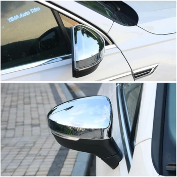 Lapetus Auto Tvarovanie Bočných Dverí Spätné Zrkadlo Dekorácie Shell Kryt Výbava Fit Pre Volkswagen VW Tiguan 2016 - 2020 ABS