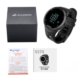 Sunroad digitálne športové pánske náramkové hodinky s výškomer, barometer, kompas krokov, kalórie nepremokavé nehrdzavejúcej ocele Relogio