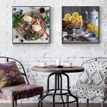 Kuchyňa Tematické Nástenné Art Decor Ovocia a potravín V Tabuľke Plátne Obrazy z Jedla Variť Plátno Art Print Výzdoba pre kuchyňa Domova