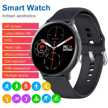 696 S20 Smart Hodinky Muži Ženy EKG Monitor Srdcovej frekvencie Vodotesný IP68 Fitness Sport Smartwatches pre Xiao Huawei Inteligentný Náramok