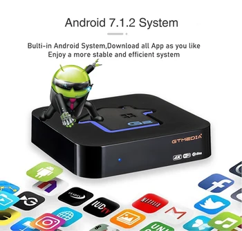 GTMEDIA G2 Amlogic S905W Smart TV Box Android TV Prijímač WIFI Európe TV, Netflix Media Player m3u TV Box Zásob v Brazílii, Španielsku