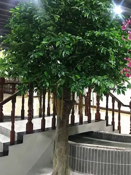 12pcs/Veľa Plastové Strom Umelé Ficus Listov Ginkgo Biloba Pobočiek Vonkajšie Ručné Listy Pre DIY Strany Home Office Dekorácie