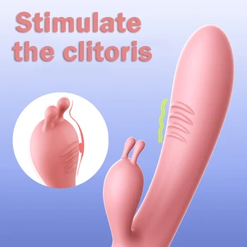 OMYSKY G-Spot Vibrátor Rabbit Vibrátor pre Ženy, Duálne Vibrácie Silikónové Nepremokavé Žena Klitoris, Vagina Masér sexuálnu Hračku Pre Ženy