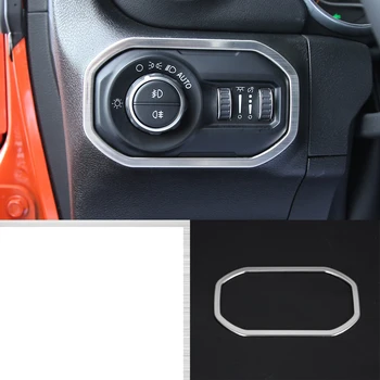 Lsrtw2017 titánová čierna nerez auto svetlometu rámčeka trim dekorácie pre jeep wrangler jl 2018 2019