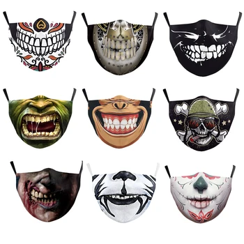 Výraz Masky Na Tvár Bežné Maska Cosplay Vytlačené Masky Textílie Zvierat