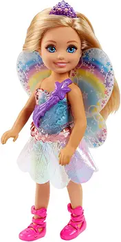Dreamtopia Klubu Chelsea Bábika Barbie Rainbow, Šaty morskej panny Bábika Barbie, Doplnky Elf Dievčatá, Hračky pre Chilren Boneca Princezná