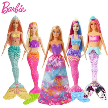 Barbie Dreamtopia Morská víla Dievča Bábiku Značky Hračkou Morská víla Bábika FXT11 morská víla grile hračka Plávanie Barbie Hračka princezná Narodeninám