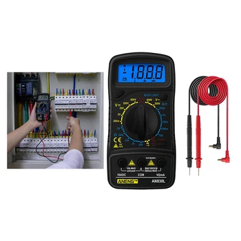 Profesionálny Digitálny Multimeter AC Napätie DC Prúd Meter Odpor Diódy Teplota Tester Ammeter Voltmeter