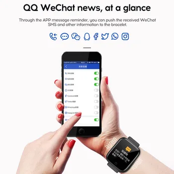 Bluetooth Smart Hodinky Vodotesné Muži Ženy Náramok Krvného Tlaku, Tepovej frekvencie Fitness Tracker Smartwatch pre IOS a Android