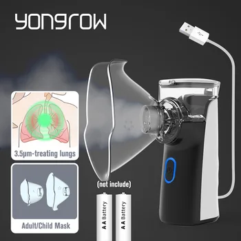 Yongrow lekárske Prenosné rozprašovač Mini Vreckový inhalátor rozprašovač pre deti, Dospelých Rozprašovač nebulizador zdravotníckeho zariadenia, Astma