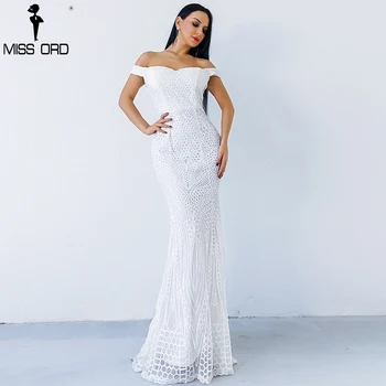 Missord 2021 Sexy Podprsenky Elegantné, Ženské Šaty Geometrie Sequin Maxi Party Šaty Vestdios FT4912-3