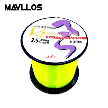 Mavllos 500m Monofil Rybárske Nylon Line #0.4-#10 kaprov rybárskych potrieb Rez Vody Rýchly, Odolný proti Opotrebeniu Kapor Rock vlasec