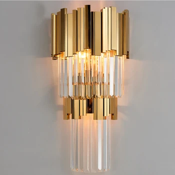 Phube Osvetlenie Post-Moderné Crystal Stenu Sconce Svetlo Crystal Stenu Luxusné Tvorivé Teplej Chodby, Spálne, Nočná Lampa