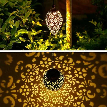 Vonkajšie Solárne Svietidlo Závesné Svetlo LED Vodotesný Dvore, Terasa, Záhrada Lampa Dekorácie OCT998