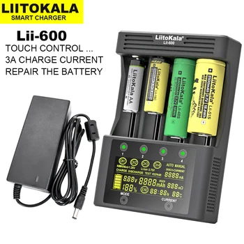 LiitoKala Lii-600 Lii500s Lii-500 Lii-100 Nabíjačka pre 18650 26650 21700 18350 AA AAA 3,7 V/3.2 V/1.2 V lítium-NiMH batérie