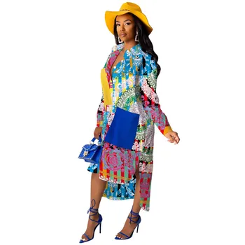 Africké Šaty Pre Ženy Dashiki Lete Plus Veľkosť Šaty Dámske Tradičné Africké Tlač Oblečenie Bazin Ankara Šaty
