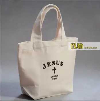 Christian Plátené tašky Darčekové tašky Biblie taška Modlitba Malý Kostol