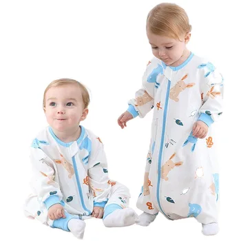 Dieťa spací vak, Obálka na leto, Pre novorodenca pyžamá, Split-nohu spací vak, detský spací vak, 0-5 rokov