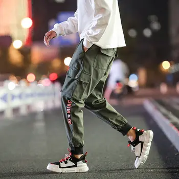 2020 Vrecká Cargo Hárem Nohavice Mens Príležitostných Bežcov Neforemné Taktické Nohavice Harajuku Streetwear Hip Hop Móda Swag XXXL