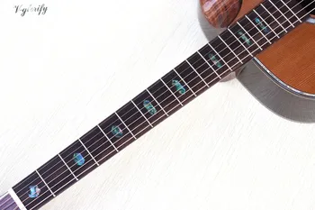 Vysoko kvalitný full shell záväzné akustické elektrická gitara s EQ