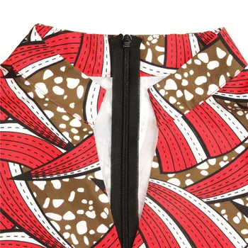 Dámske Afriky Ankara Tlač Maxi Šaty Tradičné Ležérne Oblečenie Oblečenie 2021 Módne Lotus Rukáv V Krku Africkej Ženy Šaty
