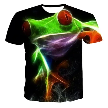 2021 Lete 3D pánske T-shirt Vták-Krátke Rukávy T-Shirt O-Krku Veľké Veľkosti Zviera Tlače Top Voľné Bežné T-Shirt (prispôsobiteľný)