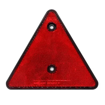 Trojuholníkové Červený Reflektor Skrutku Fit Zadný Trojuholník Výstražný Rada Reflexné Pásy Bezpečnostné Značky Na Nákladných Prívesov