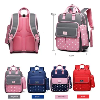 OKKID dievčatá školské tašky detský batoh deti roztomilý ružový batoh polka dot aktovka dievča knihy taška nový rok darčeky pre dievčatá