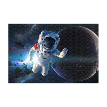 Puzzle 1000 Kus Deti IQ rozvojové hračky astronaut vesmíru vzor Puzzle Hra Zaujímavé Dospelých, deti Hračky kvapka loď 2020