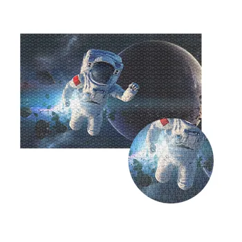 Puzzle 1000 Kus Deti IQ rozvojové hračky astronaut vesmíru vzor Puzzle Hra Zaujímavé Dospelých, deti Hračky kvapka loď 2020