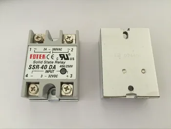 10PCS SSR40DA SSR-40DA Výrobca 40A ssr relé,vstup 3-32VDC výstup 24-380VAC