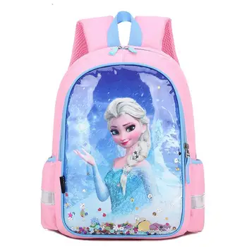 Disney Mrazené Dievčatá Cartoon Elsa Anna Aktovka Dievčatá Princezná Sute Školské tašky Materskej škole Batohy malých Chlapcov, Dievčatá, Baby Vak