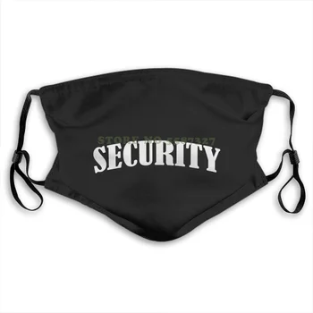 Úradný Security Guard Print & Predná & Zadná Pre Mužov, Ženy, Pleťové Masky