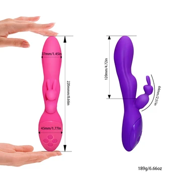 G Mieste Rabbit Vibrátor pre Ženy Klitorálny Pošvy, Konečníka Stimulácia 144 Režime Dual Tichý Motor Klitoris Stimulátor Dospelých, Sexuálne Hračky