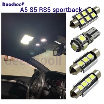 24 X Canbus LED žiarovky špz lampa+ interiér mapu dome light kit pre Audi Audi A5 S5 RS5 sportback 2009-