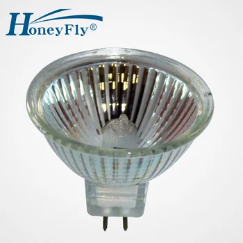 HoneyFly 5 ks Stmievateľné MR16 Halogénové Lampy 20W 12V/35W/50W 2700-3000K Halogénové Žiarovky, Bodové Svetla Teplá Biela Číre Sklo Vnútorné