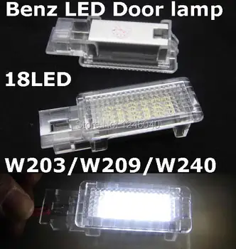LED Zdvorilosť Dvere, dvierka krytu svetlo pre Benz, C-trieda W203 4D 5D 01-07 /W209 03-08/SLK R171 06~/R1199 03-09