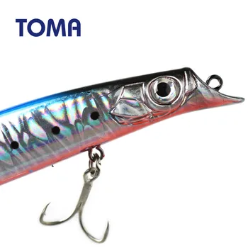 TOMA Popper Topwater Rybárske Lure 140mm 19g Wobbler Plávajúce Ťažké, Umelé Návnady Crankbait Sea Bass Lákať Rybárske Náčinie