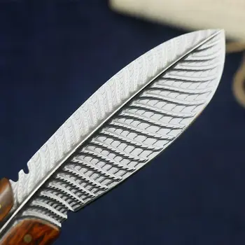 Japonský Damasku ocele taktický nôž vonkajšie lovecký nôž vonkajší obranný ostré camping nôž kuchynský pomoci Frézovanie nože