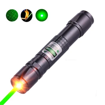 Vysoko výkonné laserové ukazovátko lov zelená lazer taktické Laserový zameriavač Pero 303 Pálenie laserpen Silný laserpointer