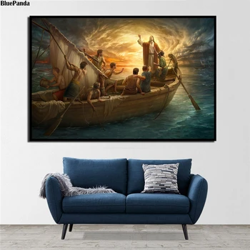 Ježiš Kristus Boh Od Strachu K Viere Plagát, Maľovanie Na Plátno Stenu Spálne Umelecké Dekorácie, Obrázky Domova
