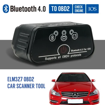 OBD ELM327 Code Reader Diagnostické Bezdrôtový Skener Nástroj OBD2 Bluetooth4.0 IOS