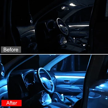 4pcs Auto LED Žiarovky Auto, Interiér Svetla Kit Dome Svetla na Čítanie batožinového priestoru Lampa Na Mitsubishi Eclipse Kríž 2018 2019 2020 Príslušenstvo