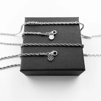 Drôt-kábel Reťazca Náhrdelník Karma Kolesa, 2019 Nové Módne 925 Sterling Silver Šperky Etnických Darček Pre Ženy, Dievčatá Fit Karma Korálky