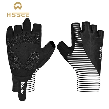HSSEE priedušné cyklistické rukavice hrubé protišmykových šok tlmenie úradný autentické cyklistické rukavice nosenie unisex športové príslušenstvo