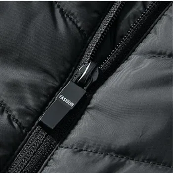 FGKKS Zimné Značky Mužov Kúrenie Vesta Kabát Smart USB Nabíjanie Vesta Muž Farbou Kúrenie Bavlna Vesta Bunda Mužov Oblečenie