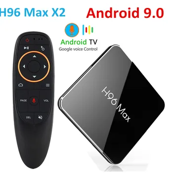 H96 Max x2 Smart TV BOX Android 9.0 Amlogic S905X2 LPDDR4 Quad Core, 4GB 32GB 64GB 2.4 G&5 ghz Wifi 4K 2 G 16 G Set-top-box